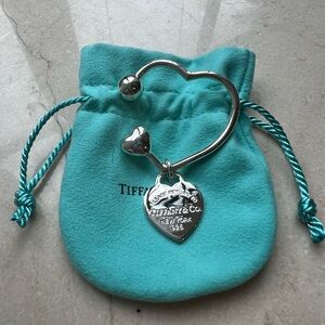 Never used brand new Tiffany keychain